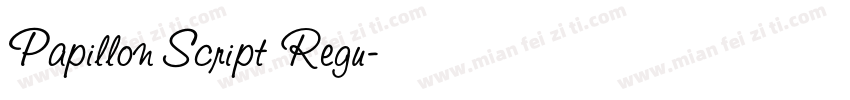 Papillon Script Regu字体转换